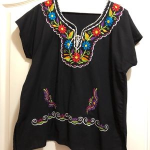 Authentic Mexican hand-stitched women’s top